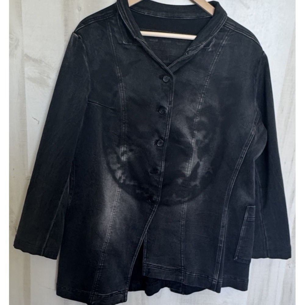 Rundholz Black Label Patana Plantations Denim Jacket Womens XL Black - Picture 8 of 14